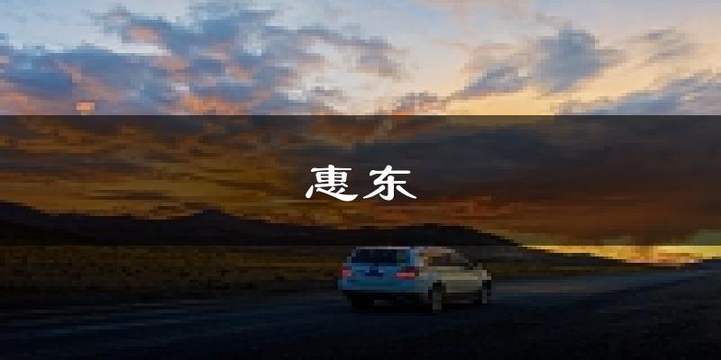 惠東天氣預(yù)報(bào)未來一周