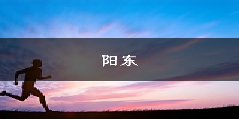 陽江陽東天氣預(yù)報未來一周