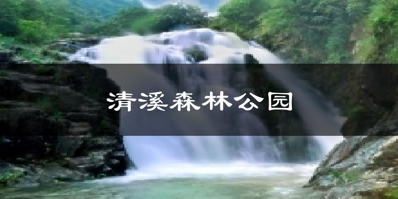 清溪森林公園天氣預報十五天