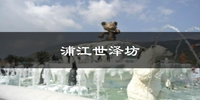 浦江世澤坊今日天氣